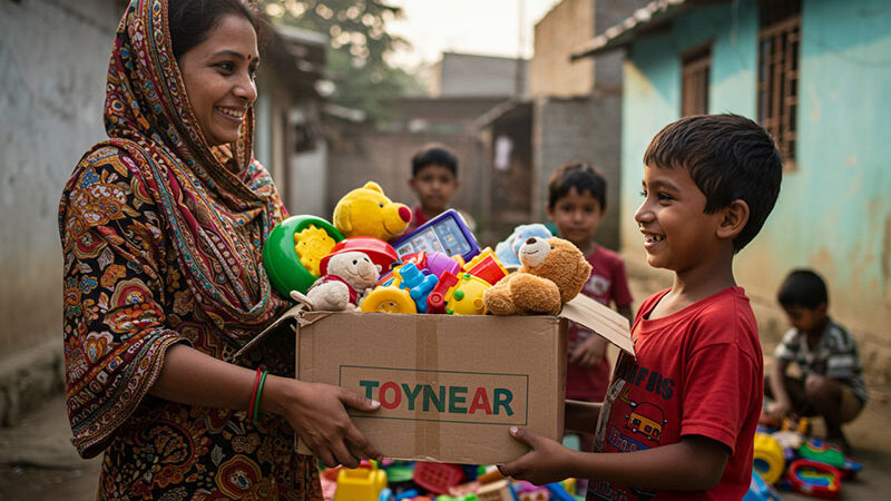 happy-kid-with-old-toy, toy-donation-bangladesh, toy-exchange-BD